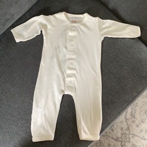 Cream Organic Cotton Simply Magnetic Me Coverall